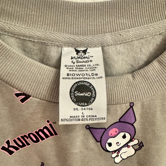 NWOT Kuromi Sweatshirt (XL) - Picture 2 of 2
